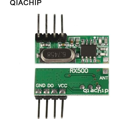 QIACHIP 433Mhz Universal Wireless RF Relay Receiver Module Remote Control Switch For Smart Home Arduino Uno Garage Door Opener