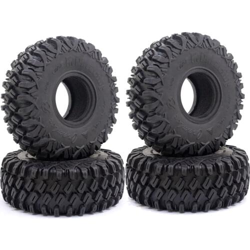 RC 120MM 1.9" Rubber Rocks Tires for 1:10 RC Rock Crawler Axial scx10 d90 trx-4 cc01 scx10 iii