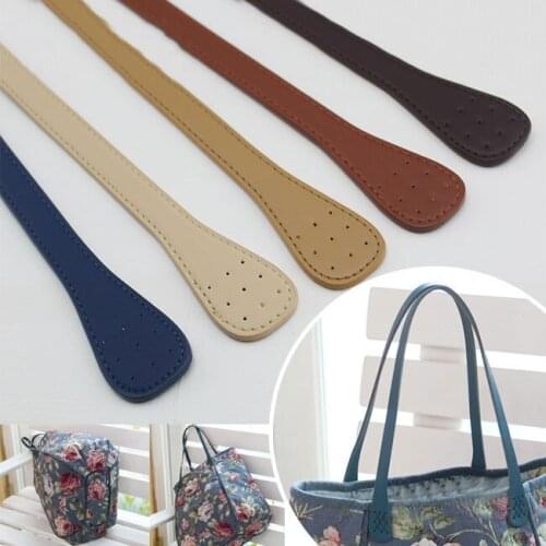 Hand sewing design Line pressing 64cm PU leather handle single shoulder bag strap belt DIY bag accessories