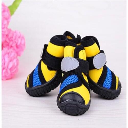Reflective Dog Sneaker Breathable Pet Sports Shoes Non-slip Puppy Boots Durable Rubber Style Gym Shoes For Small & Little Dogs
