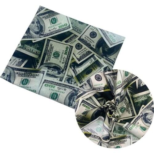 Beautiful Digital Printing 100% Cotton Fabric Dollar bill Pattern Sewing Material Children Fabric Diy Shirt Clothing