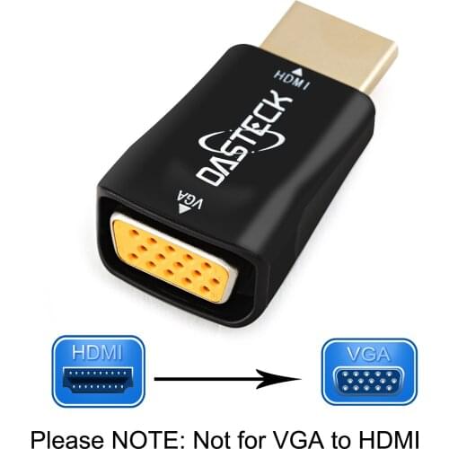 High Quality HDMI-compatible to VGA Adapter Male To Famale Converter 1080P Digital to Analog Video Audio For PC Laptop Tablet