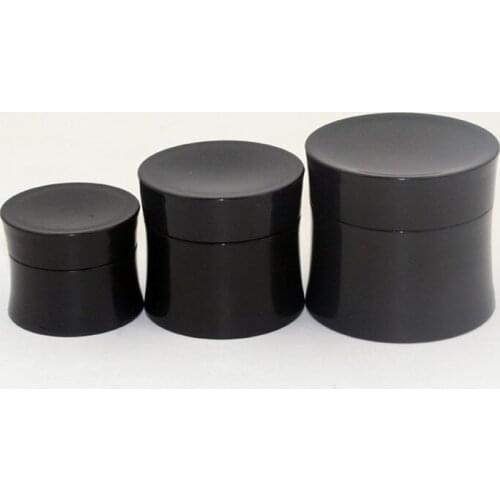 High Quality, Empty, shiny white,black,blue,15 Gram 30g 50g PP Pot Jars, Cosmetic Containers, With Lids printable custom logo