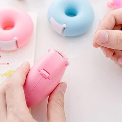 Candy Color Masking Tape Cutter Design Of Love Heart/Donut Shape Washi Tape Cutter Office Tape Dispenser School Supply