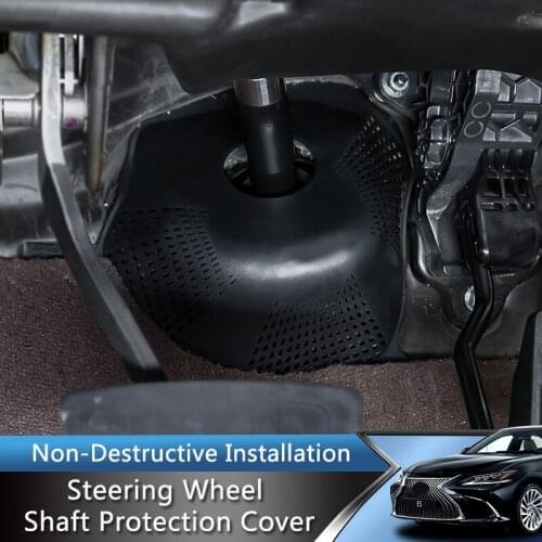 QHCP Car Steering Shaft Protect Cover Trims Steering Shaft Cab For Lexus ES200 260 300H 2018 2019 2020 2021 Interior Accessories