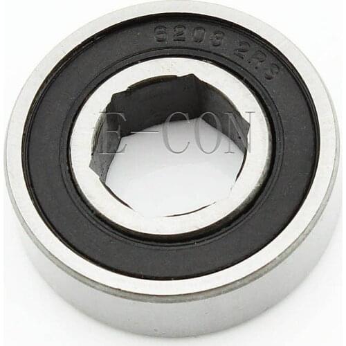1/2/5/10PCS 6203-2RS Hex bore 17.6mm bearing (17.6mm*40mm*12mm) for Six angle shaft