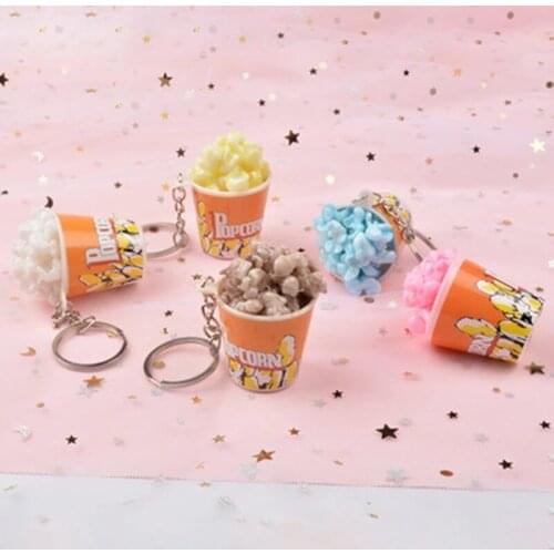 ZOCDOU 1 Piece Simulation Food Popcorn Small Statue Little Figurine Crafts Figure Ornament Miniatures