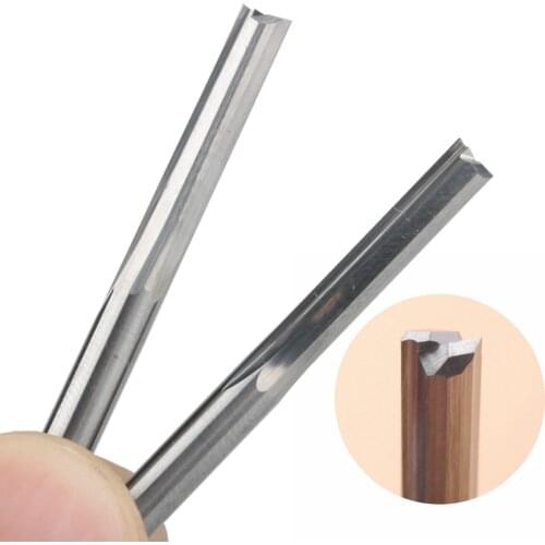 10Pcs 4x22mm Two Flutes Straight Slot End Mill CNC Two Dimension Cutting Tools Router Bit