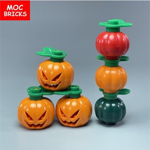 10pcs/lot Plant Head Pumpkin Pattern Fit with 51207 Educational Building Blocks Action Figure Gift