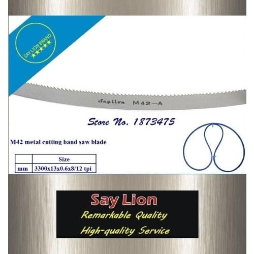 13x0.6x3300x8/12T HSS metal cutting band saw blade M42 Bi-Metal bandsaw