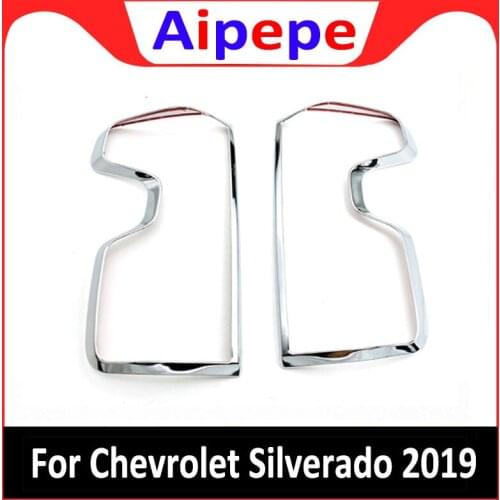 Auto Accessories Rear Lights Taillight Frame Cover Trim Car Styling For Chevy Chevrolet Silverado 2018 2019