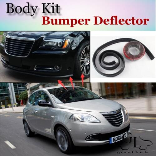 Bumper Lip Deflector Lips For Chrysler / Lancia Ypsilon Front Spoiler Skirt For TopGear Fans Car Tuning View / Body Kit / Strip