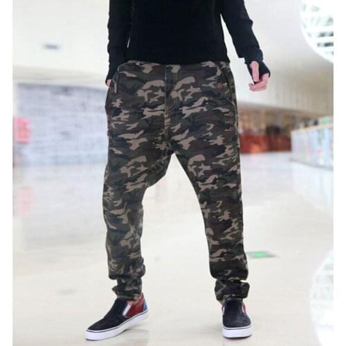 Jeans Men 2020 New Camouflage Military pants Loose Cross pants Mens Hip Hop pants tapered feet pants Casual Harem pants