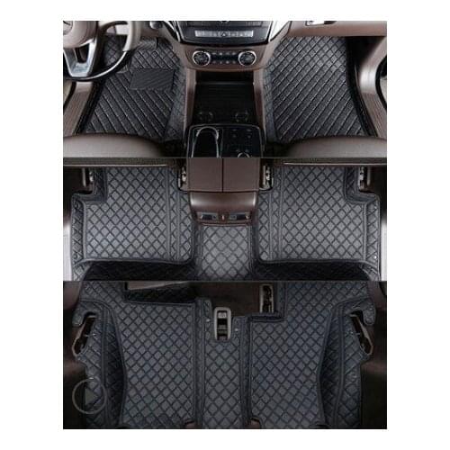 Good quality! Special car floor mats for Mercedes Benz GLS 63 AMG 7 seats 2019-2016 waterproof durable carpets for GLS63 2017