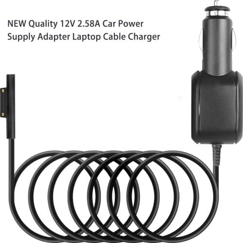 Kebidu 2017 New Hot selling For Microsoft Surface Pro 3 & Pro 4 12V 2.58A Car Power Supply Adapter Laptop Cable Charger