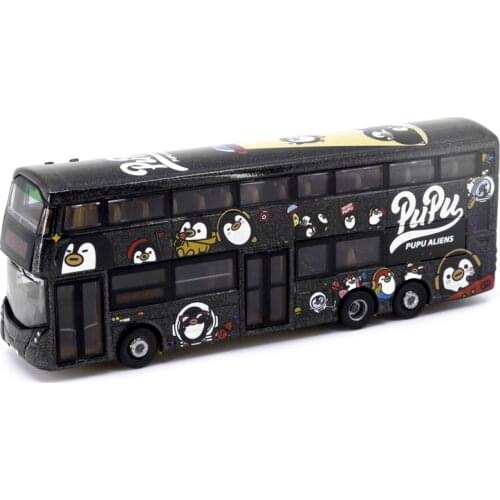 Tiny 1:110 B8L Double-Decker Bus PUPU ALIENS Diecast Model Car