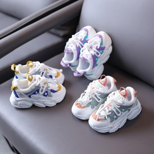 New Children Casual Shoes Breathable Baby Toddler Sports Flats Student Spring Boys Girls Sneakers Kids 033