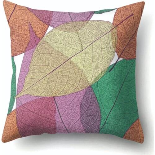 Cute Cartoon Flower Print Cushion Cover Polyester Decorative for Sofa Seat Soft Throw Pillow Case Cover 45x45cm Home Decor