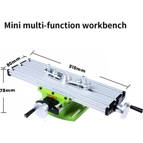 Miniature Precision Multifunction Milling Machine Bench Drill Vise Fixture Worktable X Y-Axis Adjustment Coordinate Table