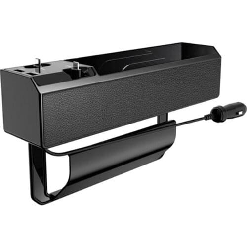 Multifunctional Leather Car Seat Gap Organizer Holder Storage Box Car Seat Organizer Front Seat Gap Filler