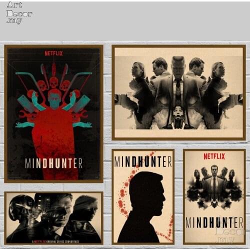Mindhunter Retro Kraft Paper Movie Poster For Home Art Decoration Posters