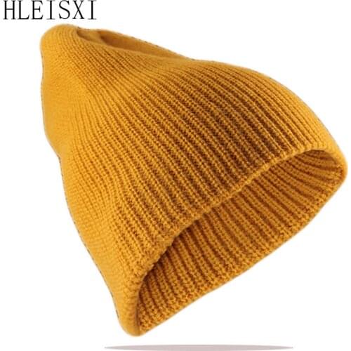 Women Beanies Skullies High Quality Female Solid Knit Hat Fashion Hats For Girl Winter Warm Gorras Bonnet Outdoor Bone Sale