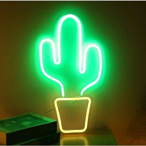 LED Neon Sign Acrylic Table Lamp Room Ornament Neon Decor Lamp For Bedroom Bar Party