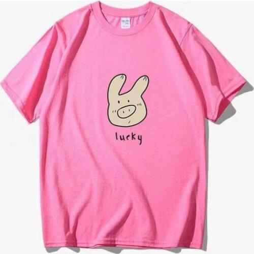 Pure Cotton High-quality T-shirt Printing Round Neck Short-sleeved T-shirt Women Summer Loose Half-sleeved Shirt Blouse S-3XL