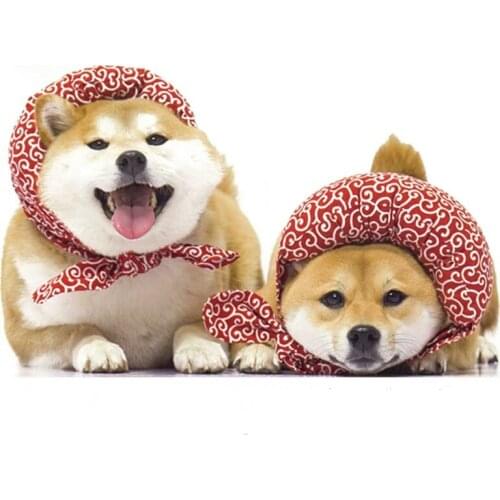 Japanese Creative Funny Master Wants to Run Away Shiba Inu medium large Dog Cat Burden Scarf Bib