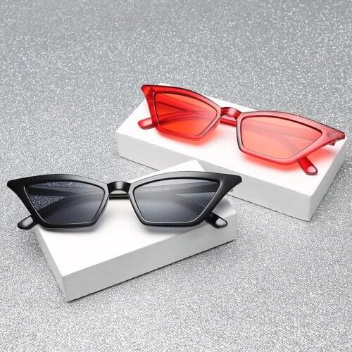 Women Vintage Cat Eye Sunglasses Small Frame UV400 Sun Shades Glasses Street Eyewear Motorcycle Accessories