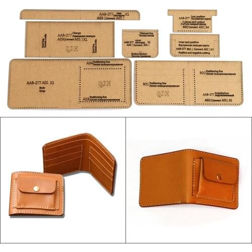 1Set DIY Kraft Paper Template Leisure Fashion Chest Bag Shoulder Bag Leather Craft Pattern DIY Stencil Sewing Pattern 38*17.5cm