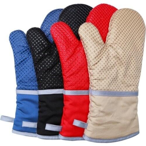 1PCS High Quality Silicone Insulated Gloves Oven Anti-scalding High Temperature Baking Tools Kitchen Silicone Gloves Oven Mitt