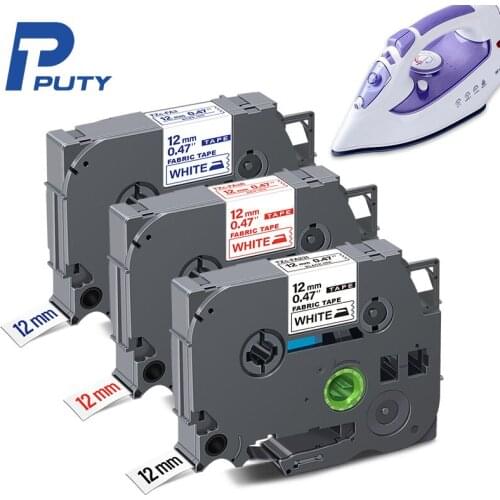 1pk 12mm Fabric Tape Replace Brother FA3 FA3R FA231 Label Tape Fabric Iron on Label Compatible Brother PT Label Maker h110