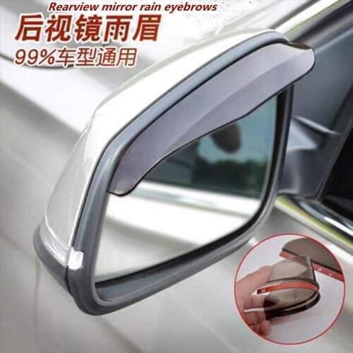 2pcs PVC Car Back Mirror Eyebrow Rain Cover sticker For Honda civic crv fit Citroen c5 x7 Lexus gx460 gs300