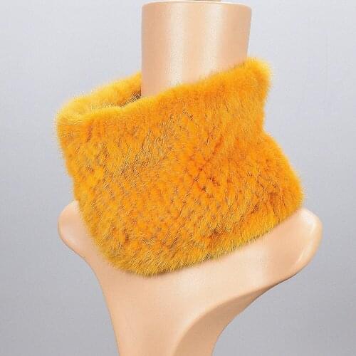 2017 Scarves for women Russian winter natural fur 100% Genuine Mink Fur Knitted Women Warm Winter Fur Scarves Wraps Fur Mink