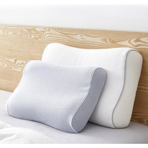 2021 Youpin Memory Foam Neck Pillow Breathable Cervical Coccyx Massager Pillows For Sleep Cervical Pillows Contoured Orthopedic