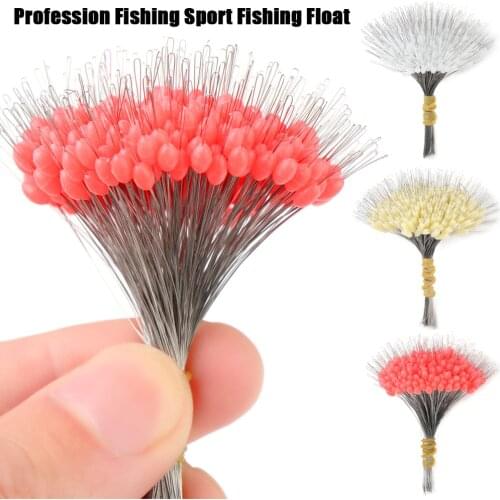 300Pcs/Pack Float Fishing Bobber Anti-Strand Silicone Stopper Space Bean Connector Line Resistance Fishing Accessories 3 Sizes