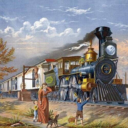 5D DIY Diamond Painting train family diamond Embroidery Cross Stitch kits Rhinestone painting diamond Mosaic puzzle Painting art