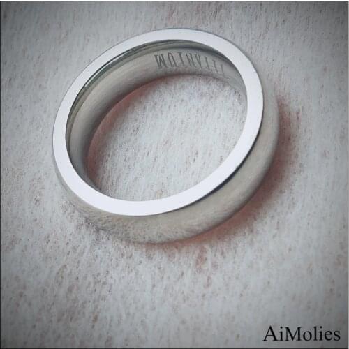 AiMoLies 6mm Never fade Titanium Alloy Ring A0003