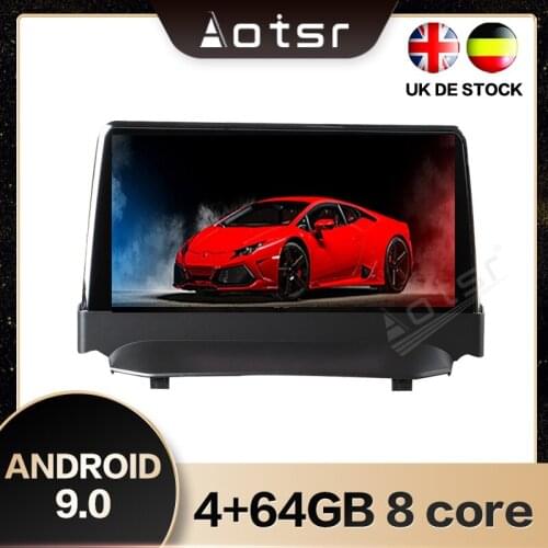 AOTSR For Ford Fiesta Android 9.0 Car GPS Navigation Multimedia Player Radio 4G+64GB Carplay Joystick Bluetooth