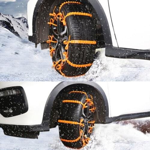 Car Universal Mini Winter Tires Wheels Snow Chains Car-Styling Anti-Skid Autocross Outdoor Car Accessories 10 pcs/set