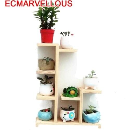 Piante Repisa Escalera Decorativa Madera Indoor Estante Para Plantas Terraza Dekoration Rack Balcony Flower Shelf Plant Stand