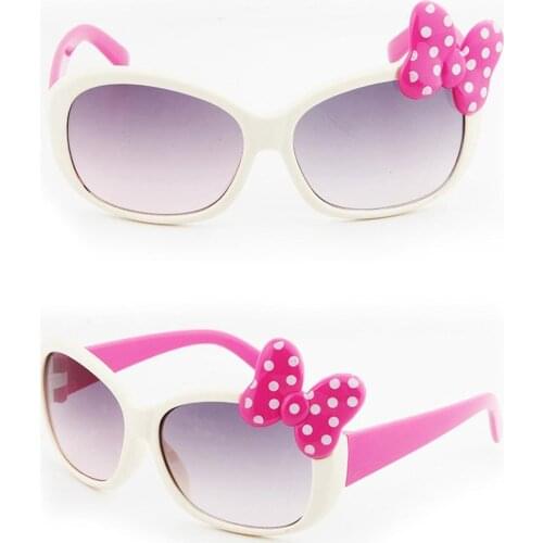 Kids Round Glasses Baby Fashion Colors Children Cartoon Glasses Baby Boys Girls Cute Bow Sunglasses