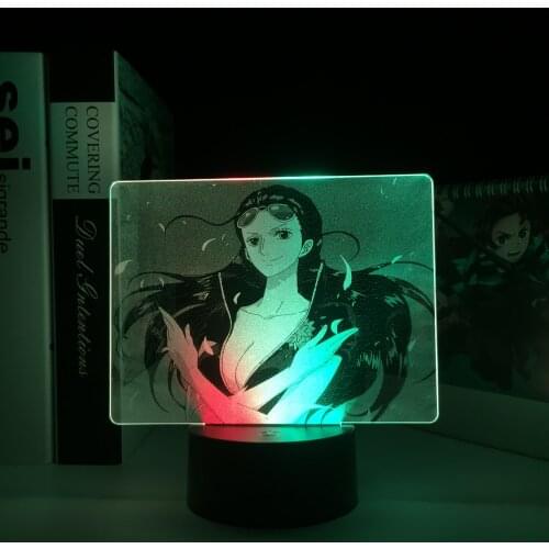 Two-Color Series Beauty 3D LED Lamp Anime Figure Visual Illusion Acrylic Light Guide Plate for Children Festival Birthday Gifts