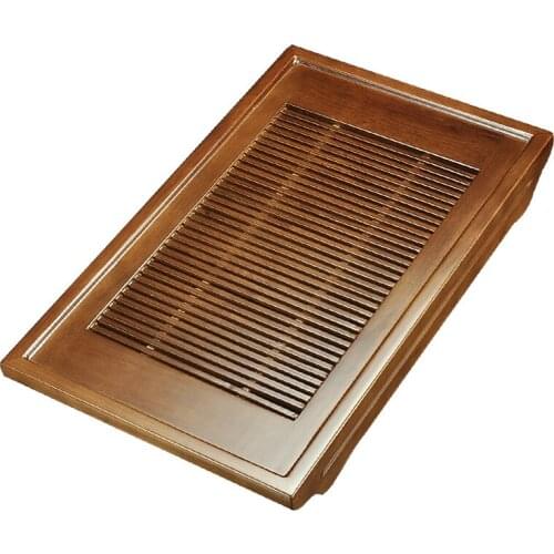 Hot sale Wood tea tray home tang informative kung fu tea tea sets tea saucer contracted sea water tray mini small teahouse