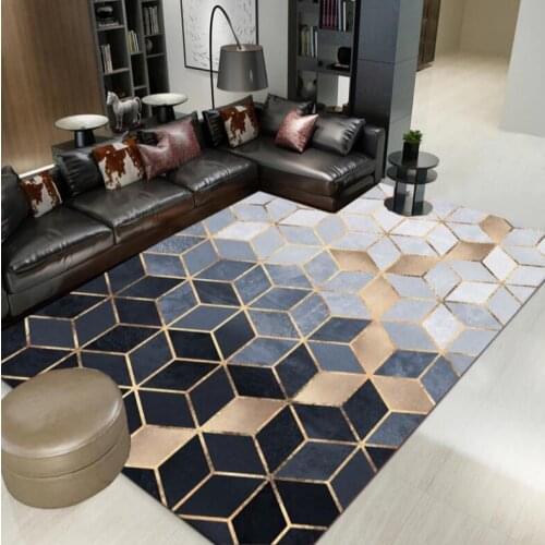 American Nordic Chenille Geometric Carpets For Living Room Home Bedroom Rugs Carpets Coffee Table Area Rug Play Delicate Mat