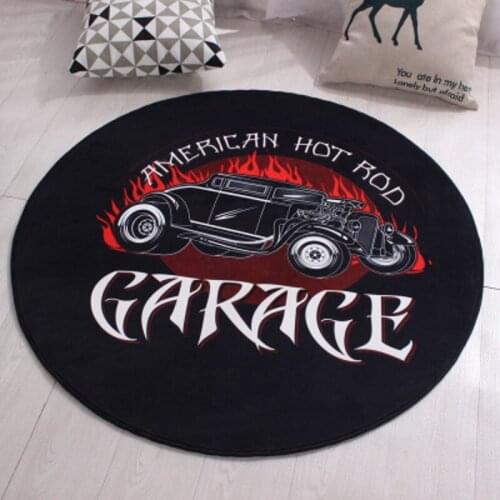 Nordic Round Carpet Children Cartoon Cloakroom Living Room Bedroom Swivel Chair Computer Mat Can Be Machine Wash