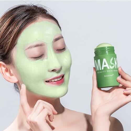 Green Tea Gace Mask Cleansing Mask Daub Type Sleeping Mud Film Cleansing Cover Natural Effective Facial Cream