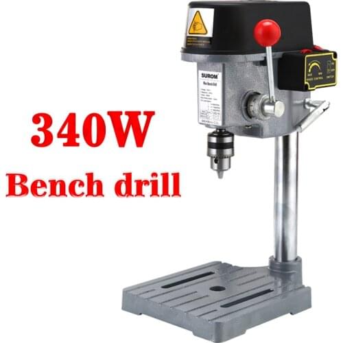 340W 220V 0.6mm-6.5mm Mini Multi-Function Small Electric Drill Micro Bench Drill 1PC Household Micro Small Drilling Machine