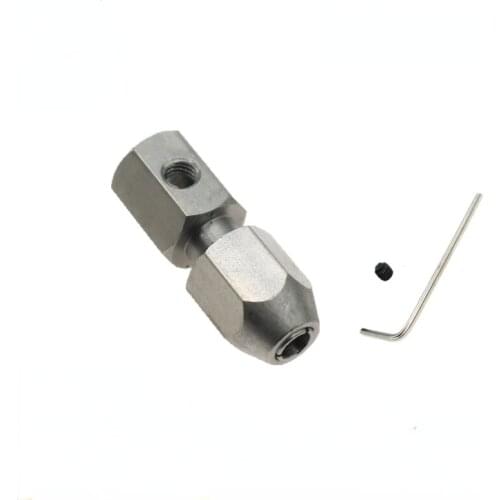 Electric boat rope head motor chuck 4/5/6mm model ship drive shaft system soft shaft connection lock connecting coupling joint